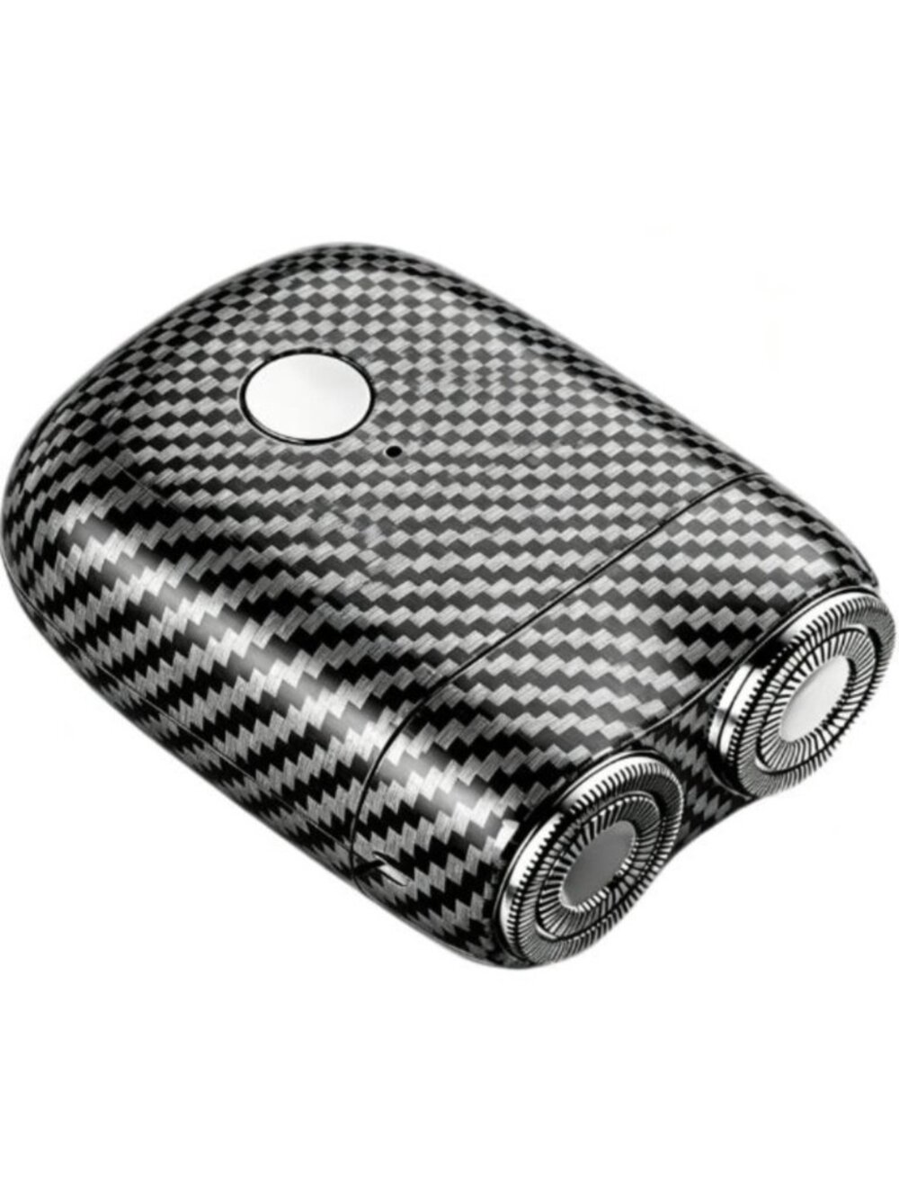 Black Mini Portable Electric Shave Razor Beard Trimmer Shaver Double Head